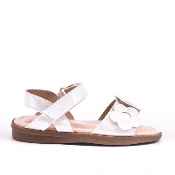 Girl's mixed materials sandal