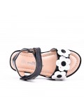 Girl's mixed materials sandal