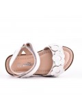 Girl's mixed materials sandal