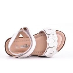 Girl's mixed materials sandal