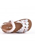 Girl's mixed materials sandal