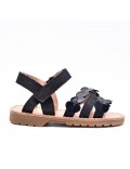 Girl's mixed materials sandal