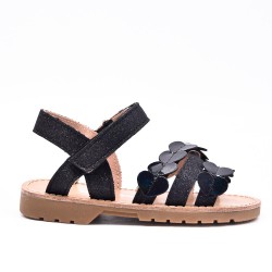 Sandale fille en mix matières 