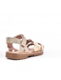 Girl's mixed materials sandal
