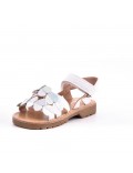 Girl's mixed materials sandal