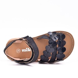 Girl's mixed materials sandal