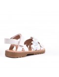 Girl's mixed materials sandal