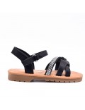 Girl's mixed materials sandal