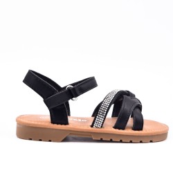 Girl's mixed materials sandal
