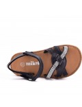 Girl's mixed materials sandal