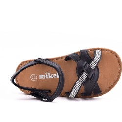 Girl's mixed materials sandal