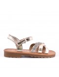 Girl's mixed materials sandal