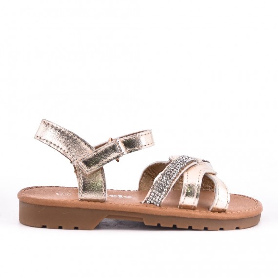 Girl's mixed materials sandal