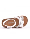 Girl's mixed materials sandal