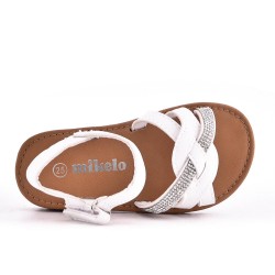 Sandale fille en mix matières 