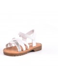 Girl's mixed materials sandal