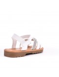 Girl's mixed materials sandal