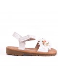 Girl's mixed materials sandal