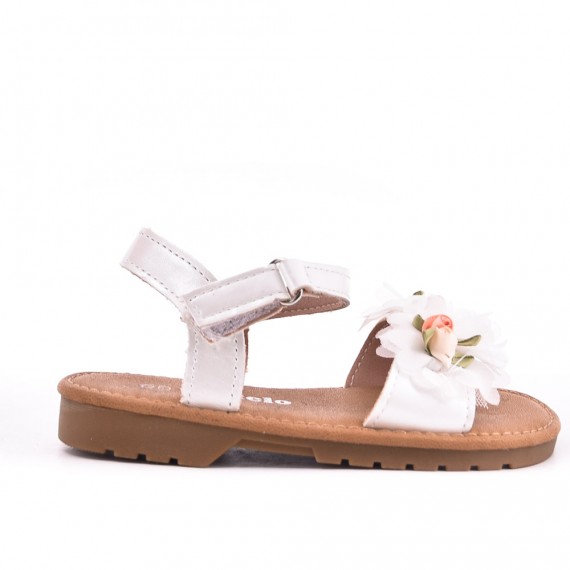 Sandale fille en mix matières 