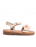 Girl's mixed materials sandal