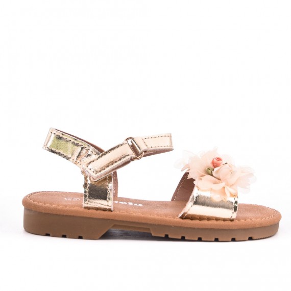 Girl's mixed materials sandal