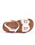 Girl's mixed materials sandal