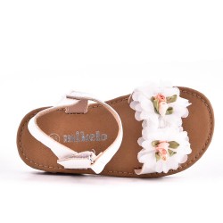 Girl's mixed materials sandal