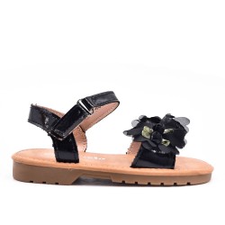 Girl's mixed materials sandal