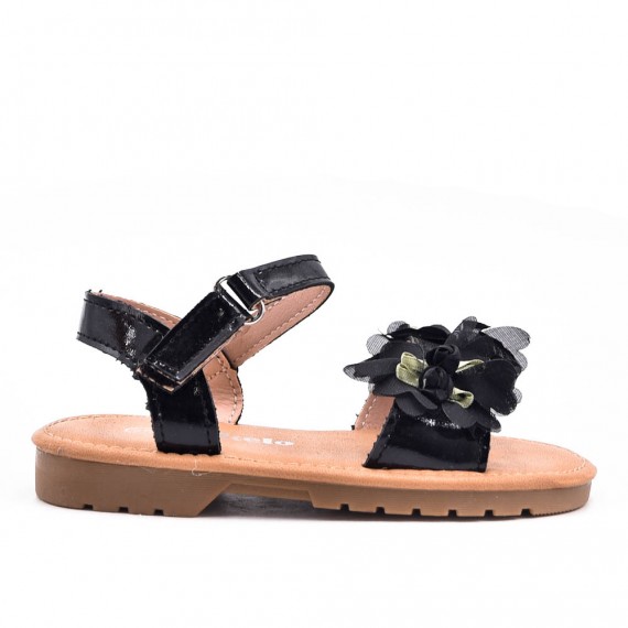 Girl's mixed materials sandal