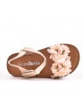 Girl's mixed materials sandal