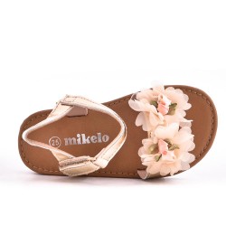 Girl's mixed materials sandal