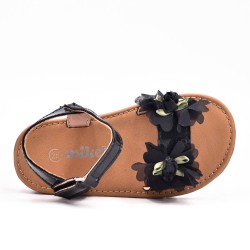 Girl's mixed materials sandal