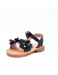Girl's mixed materials sandal