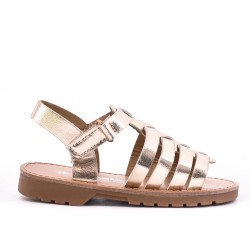 Girl's mixed materials sandal