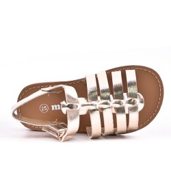 Girl's mixed materials sandal