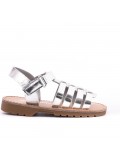 Girl's mixed materials sandal