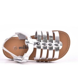 Sandale fille en mix matières 