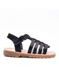Girl's mixed materials sandal