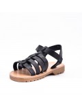 Girl's mixed materials sandal