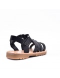 Girl's mixed materials sandal