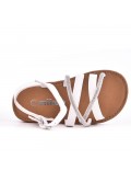 Girl's mixed materials sandal