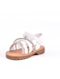 Girl's mixed materials sandal