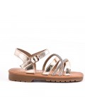 Girl's mixed materials sandal