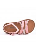 Girl's mixed materials sandal