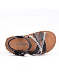 Girl's mixed materials sandal