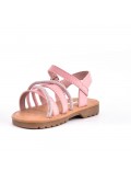 Girl's mixed materials sandal