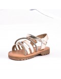 Girl's mixed materials sandal