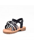 Girl's mixed materials sandal
