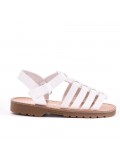 Girl's mixed materials sandal