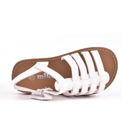 Girl's mixed materials sandal